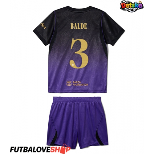 Dres Barcelona Alejandro Balde #3 Preč pre deti 2026-27 Krátky Rukáv (+ trenírky)
